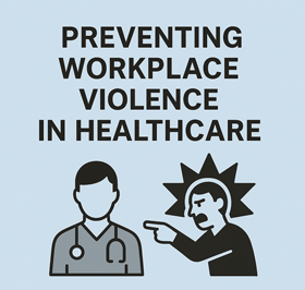 An illustration of an angry person aggressively pointing at a healthcare provider.