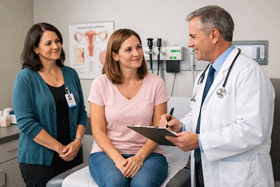 Provider, patient and chaperon