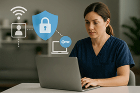 A provider securely accesses online information